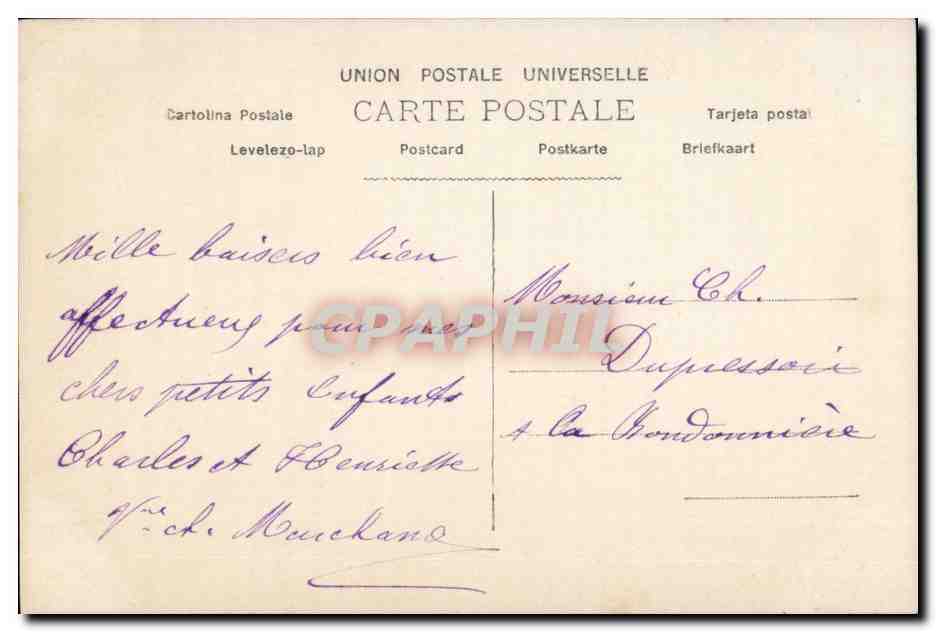 CPA FAntaisie Enfant Ah ces farceurs de journalistes (journal) — Verso