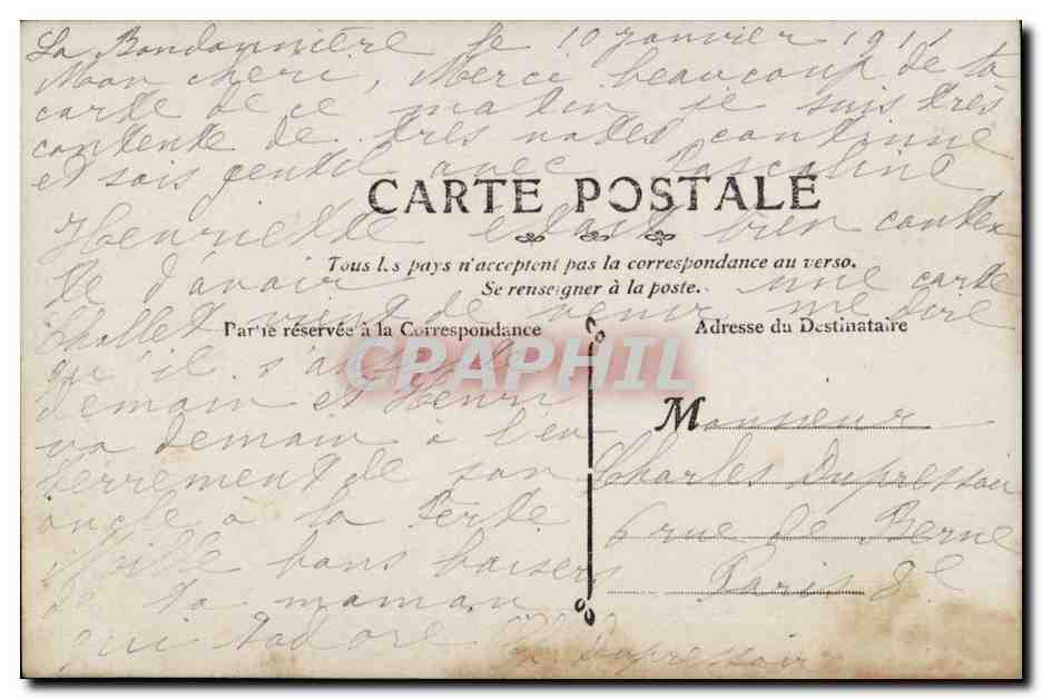 CPA Fantaisie Enfants Bonne annee — Rückseite