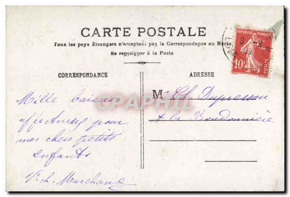 CPA Fantaisie enfant enfants Vive le nouvel an et vous ! — Rückseite