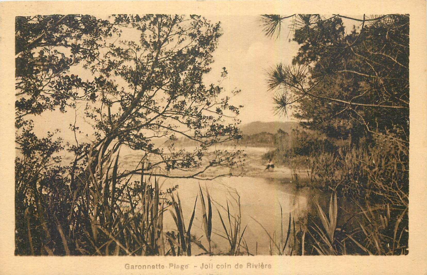 CPA Garonnette Olage Joli coin de Riviere 