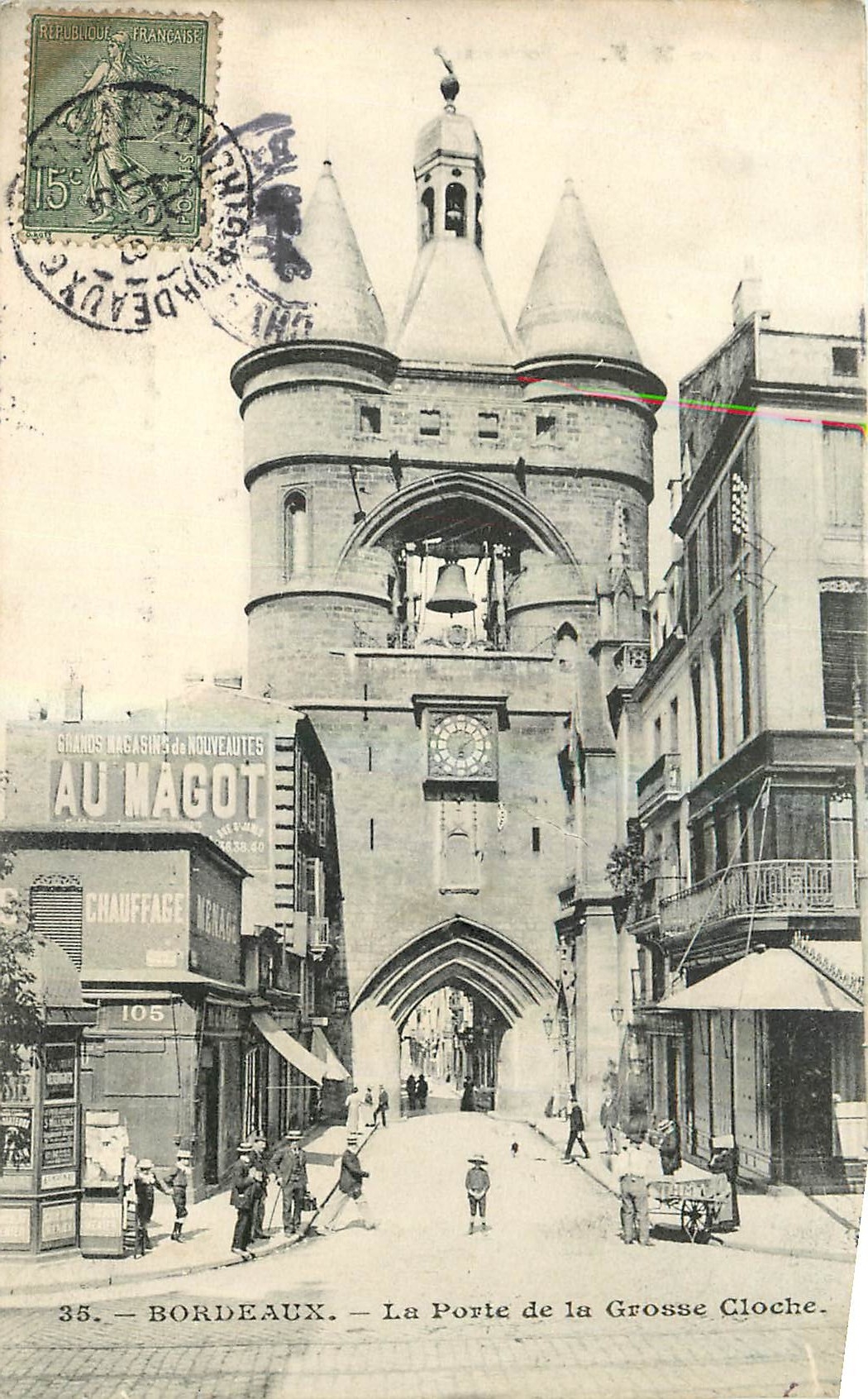 CPA Bordeaux La Porte de la Grosse Cloche Au Magot
