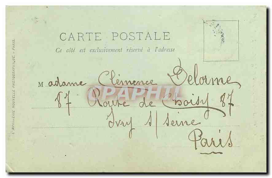 CPA Le Dauphine St Christophe en Oisans Les Ponts du Diable  — Back