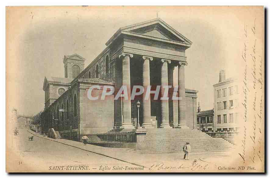 CPA Saint Etienne Eglise Saint Ennenond 