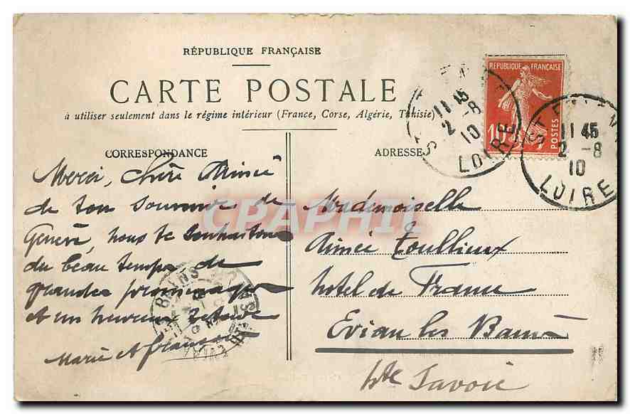 CPA Grand Eglise St Etienne — Rückseite