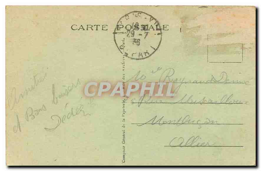 CPA Paris Le Palais du Luxembourg et les Jardins  — Rückseite