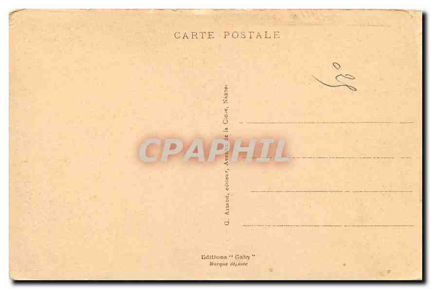 CPA La Rochelle Tour de la Grosse Horloge et Statue Amiral Duperre  — Verso
