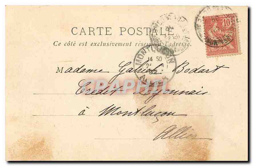 CPA Mont Dore Les Roches Tuilliere et Sanadoire  — Verso