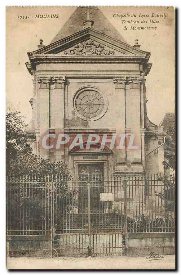 CPA Moulins Chapelle du Lycee Bonville Tombeau des Ducs de Montmorency 