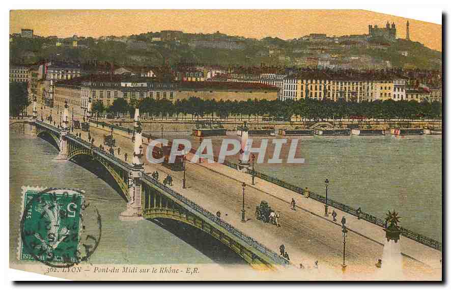 CPA Lyon Pont du Midi sur le Rhone 