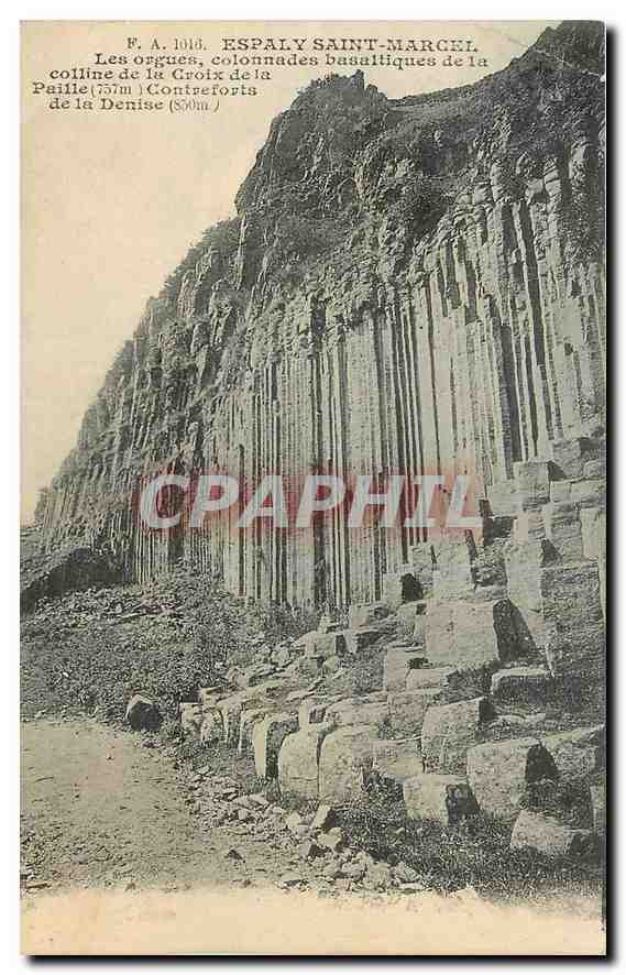 CPA Espaly Saint Marcel Les orgues colonnades basaltiques de la colline de la Croix de la Paille Con