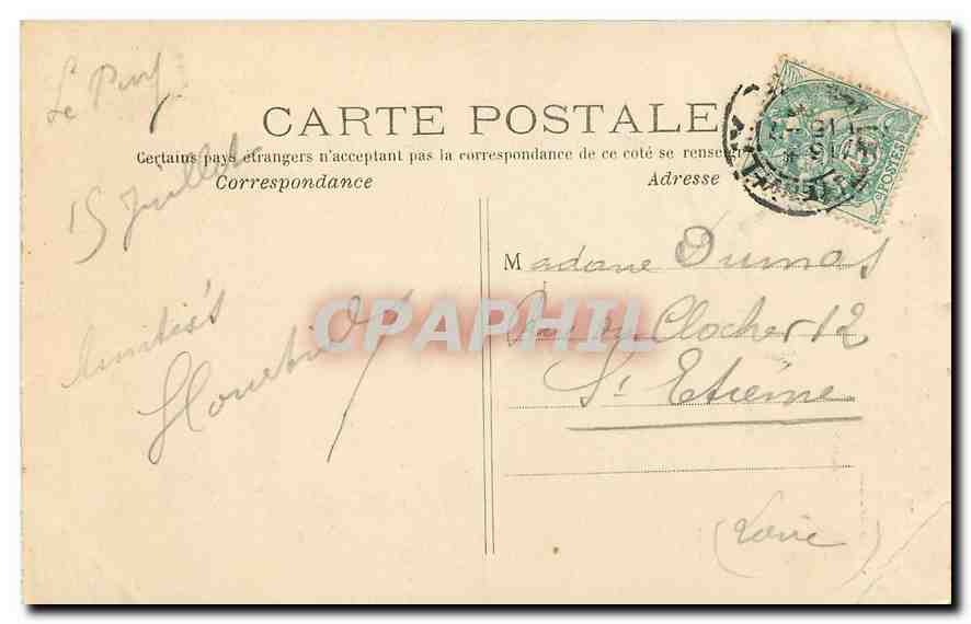 CPA Espaly Saint Marcel Les orgues colonnades basaltiques de la colline de la Croix de la Paille Con — Rückseite