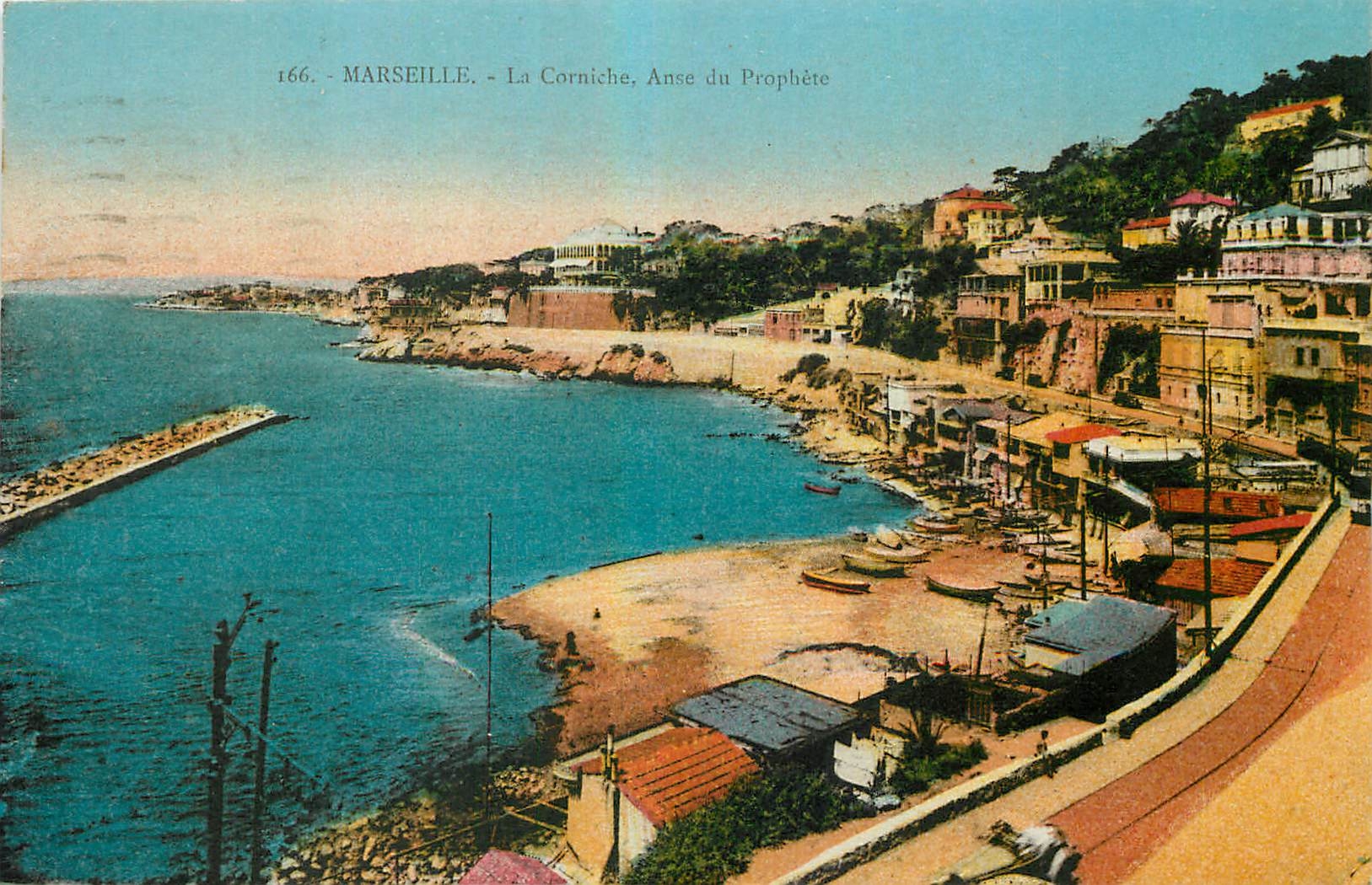 CPA Marseille La Corniche Anse du Prophete 