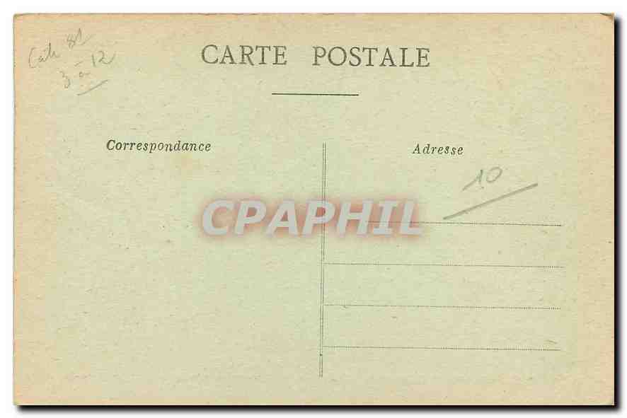 CPA Mailly le Camp Eglise du Petit Mailly Trou falt par un obus allemand  — Back