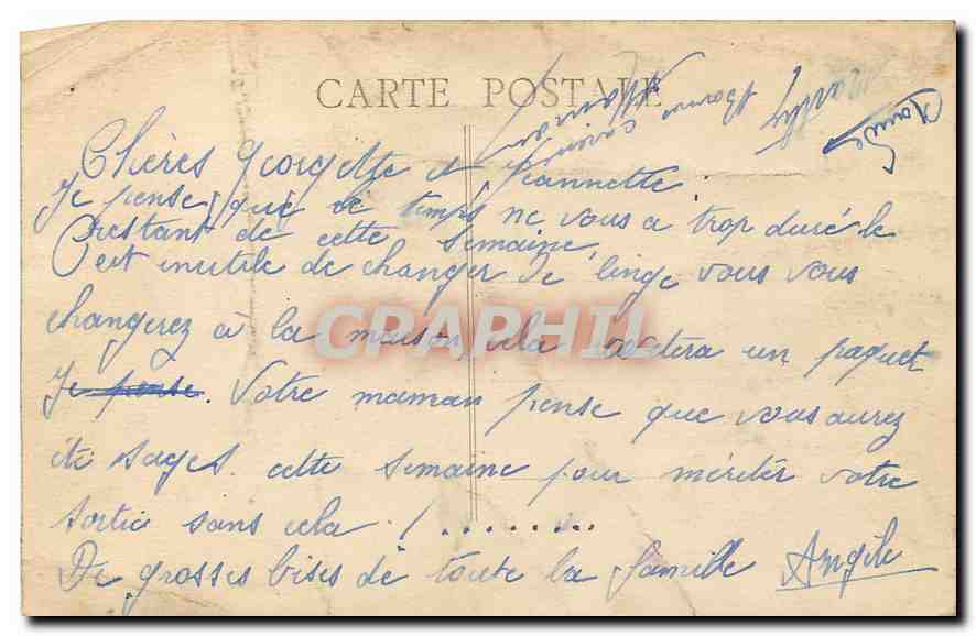 CPA St Chamond Loire Le Jardin Public  — Back