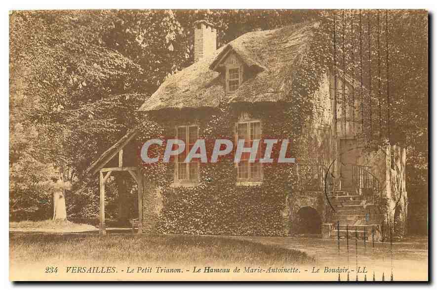 CPA Versailles Le Petit Trianon Le Hameau de Marie Antoinette Le Boudoir 
