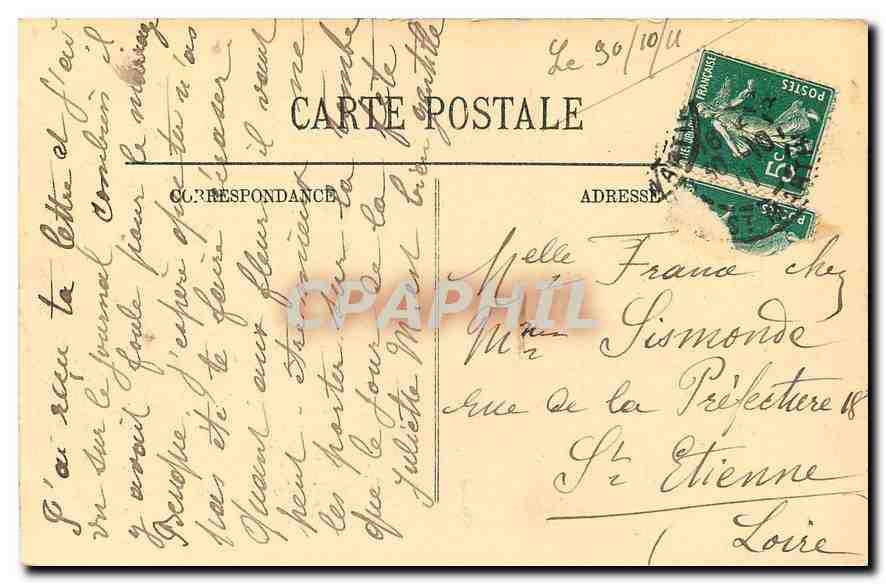 CPA Paris L'Abside de Notre Dame  — Verso