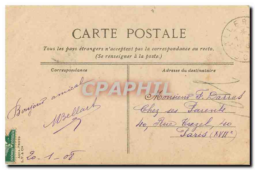 CPA Amiens La Cathedrale L'Ange Pleureur  — Rückseite
