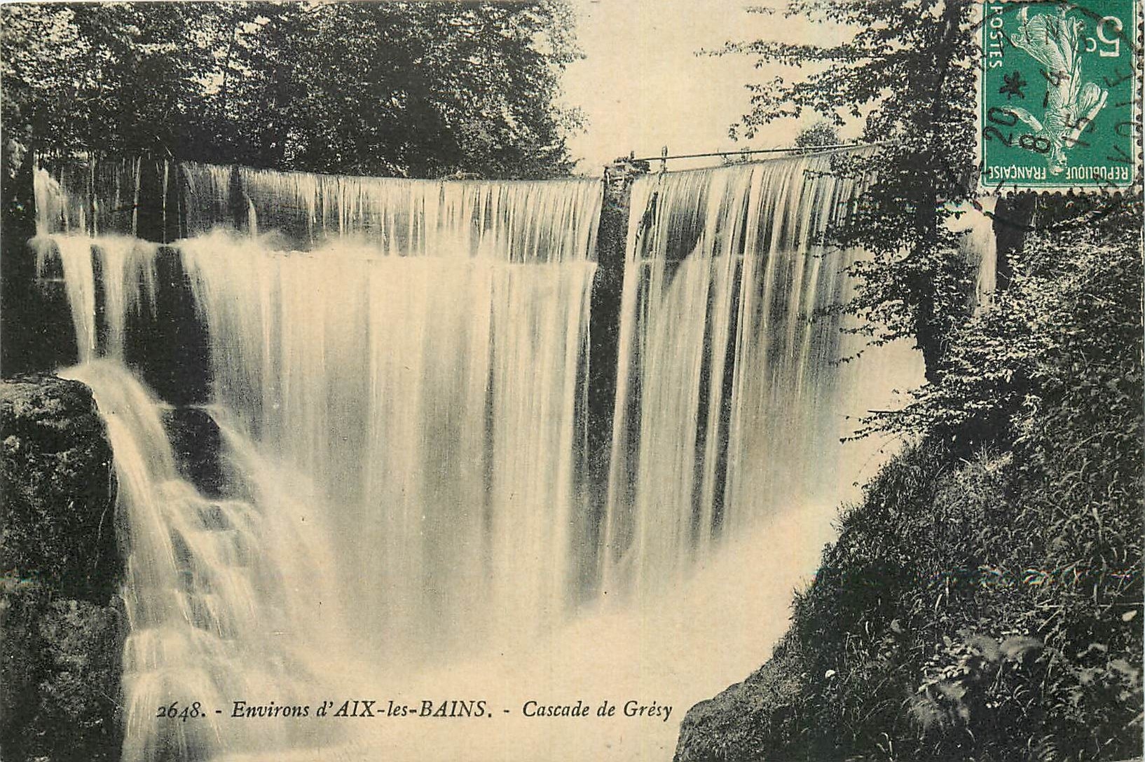 CPA Environs d'Aix les Bains Cascade de Gresy 