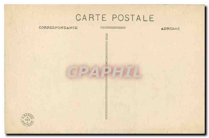 CPA Montpellier Plateau du Peyrou Grand Lac du Chateau d'Eau  — Rückseite