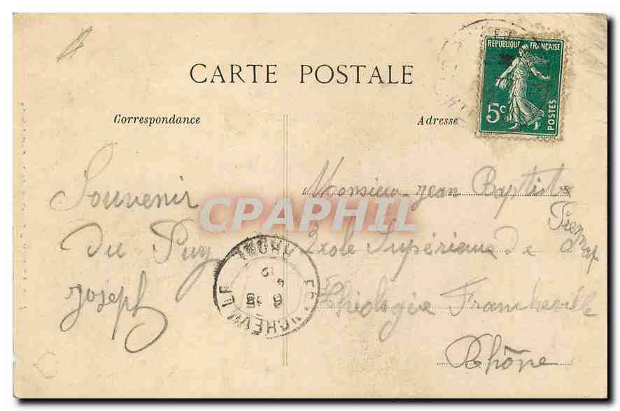 CPA Le Puy  — Verso