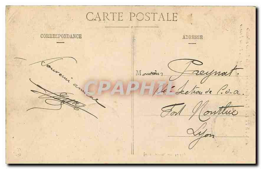 CPA Le Puy Le Rocher Corneille et la Statue colossale de N D de France  — Verso
