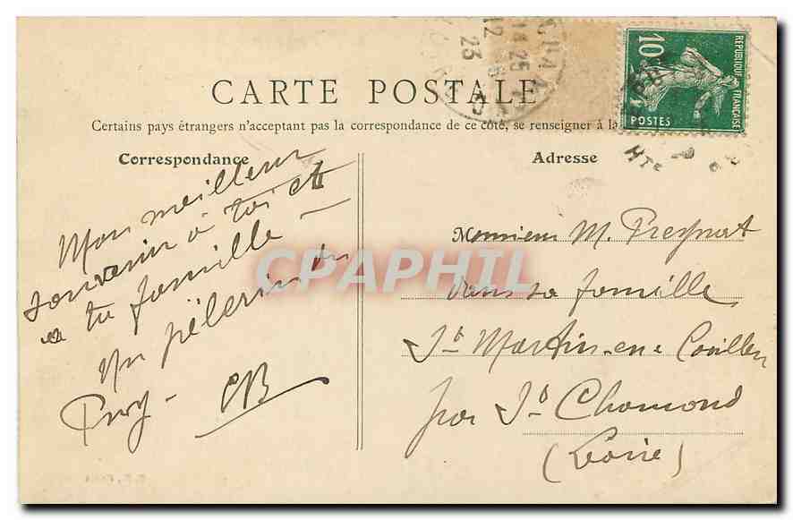 CPA Le Puy Hte Loire Interieur du Cloitre de la cathedrale  — Verso