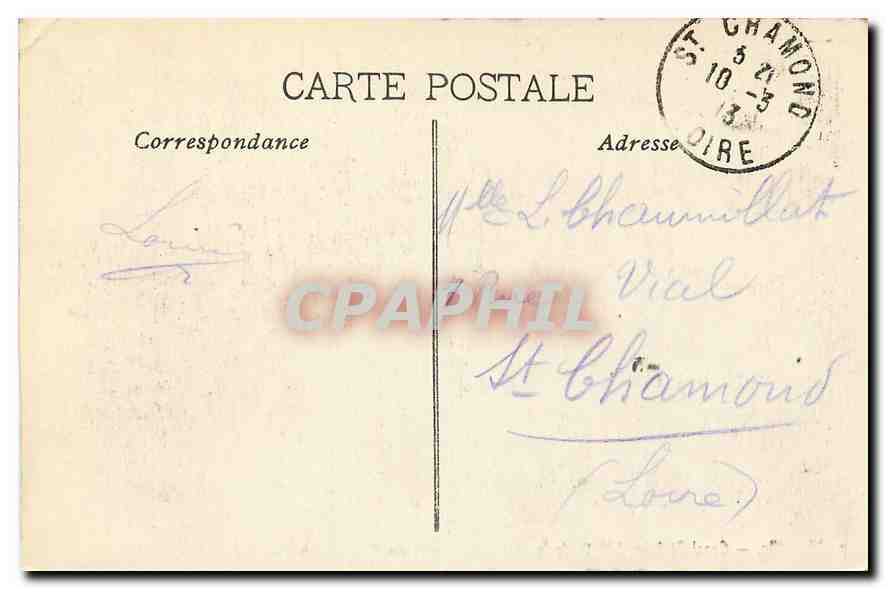 CPA Marseille Canal St Jean & Cathedrale  — Verso