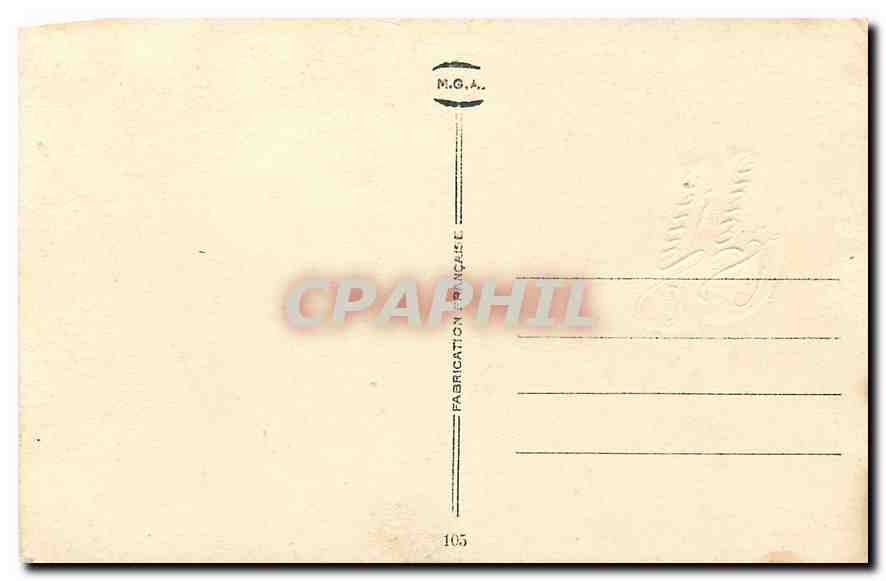 CPA Bonne Annee  — Verso
