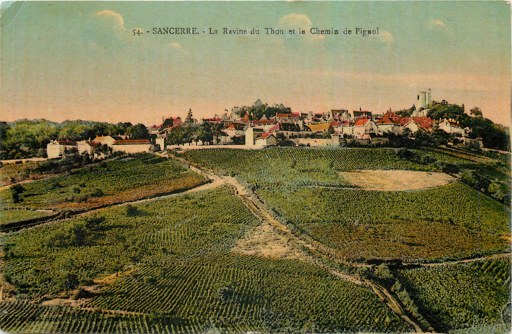 CPA Sancerre La Ravine du Thon et le Chemin de Piguol 