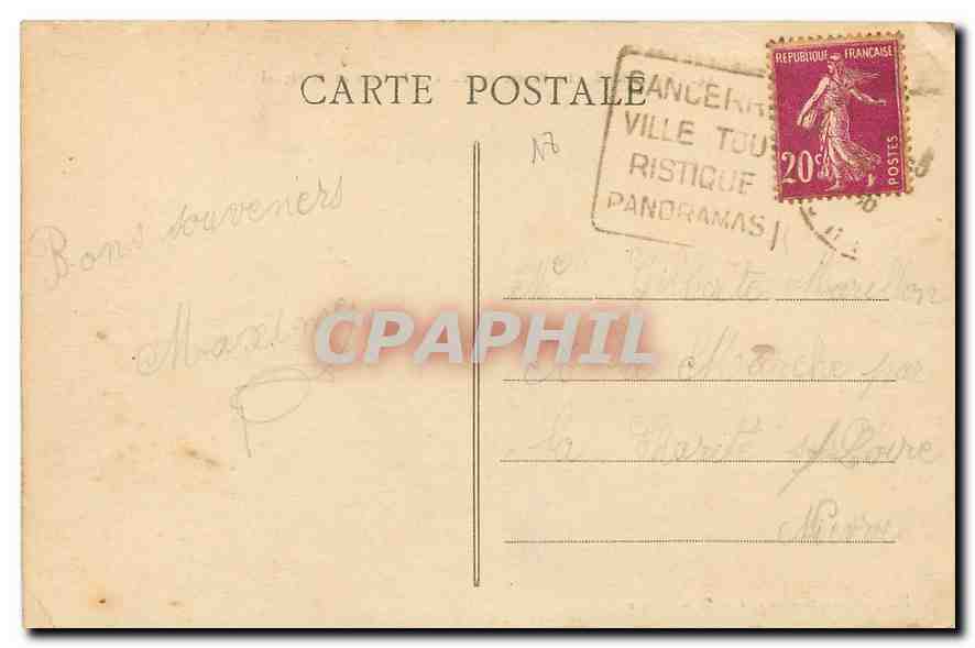 CPA Sancerre La Ravine du Thon et le Chemin de Piguol  — Rückseite