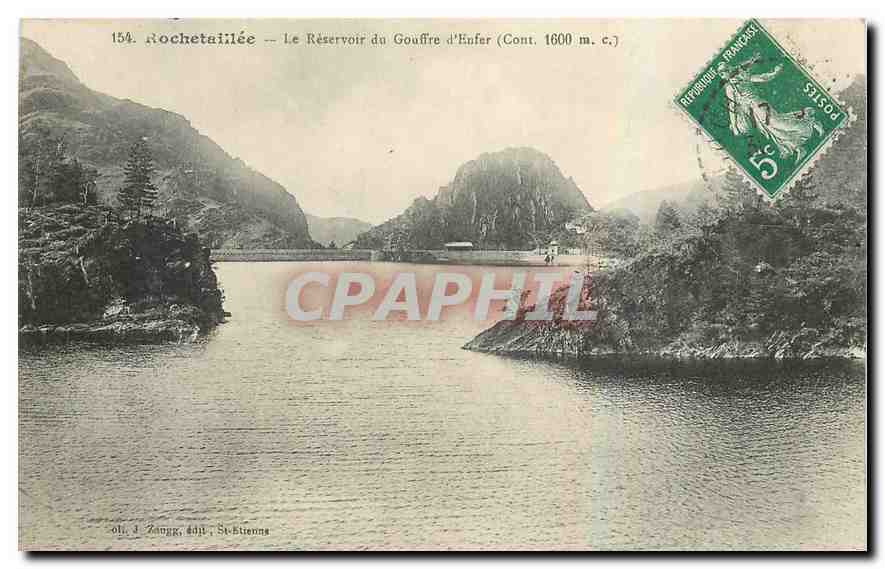 CPA Rochetaillee Le reservoir du Gouffre d'Enfer 