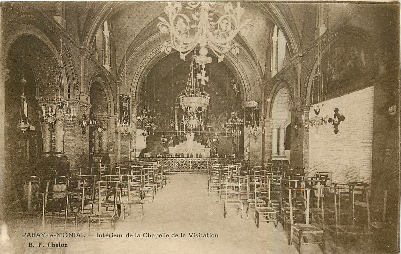 CPA Paray le Monial Interieur de la Chapelle de la Visitation 