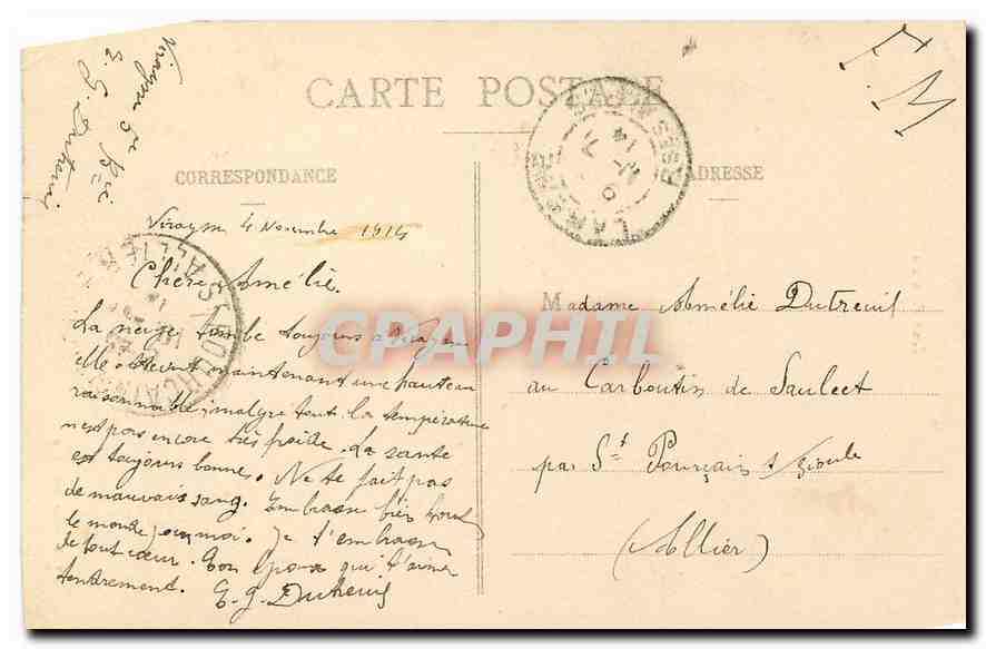 CPA Les Alpes Vallee de l'Ubaye  — Verso