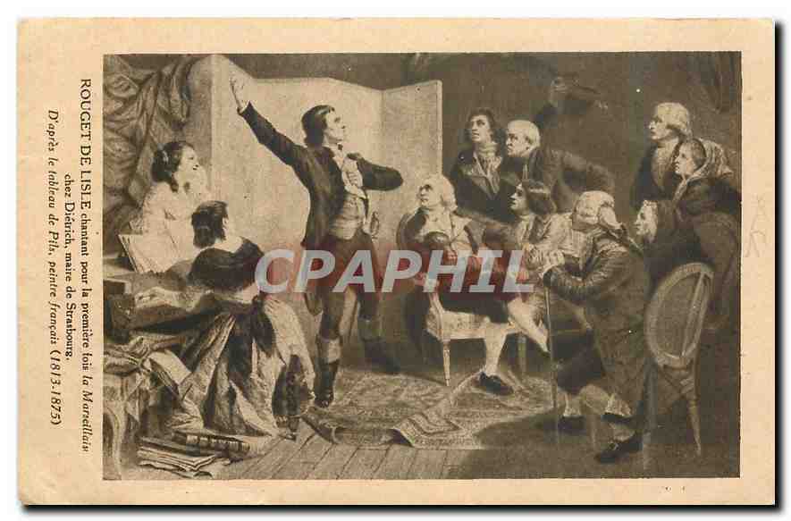 CPA Rouget de Lisle Marseillaise
