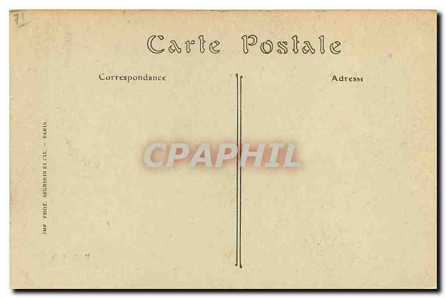 CPA Chalon sur saone Saone et Loire Palais de Justice  — Rückseite