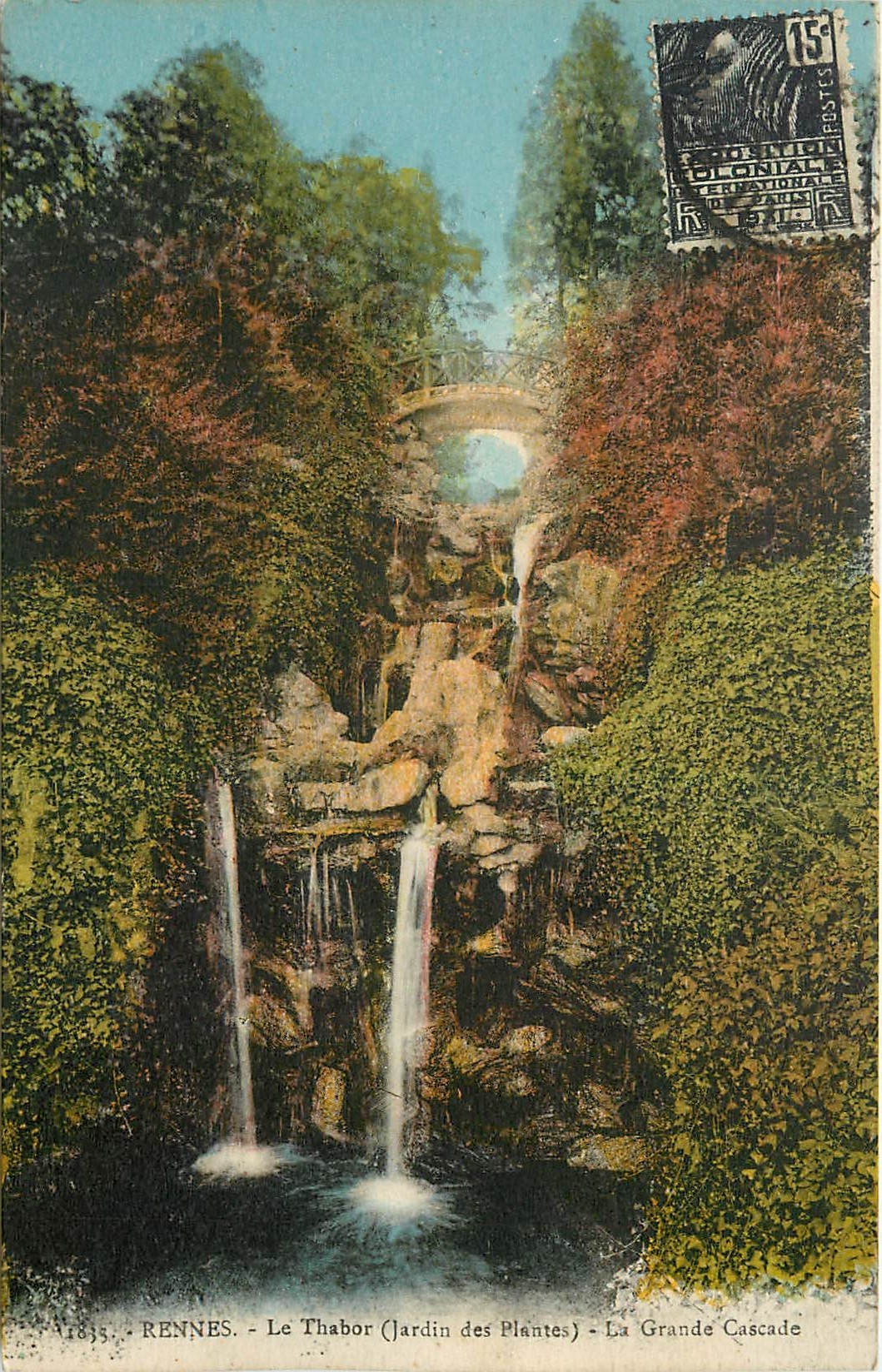 Rennes - Le Thabor (Jardin des Plantes) - La Grande Cascade