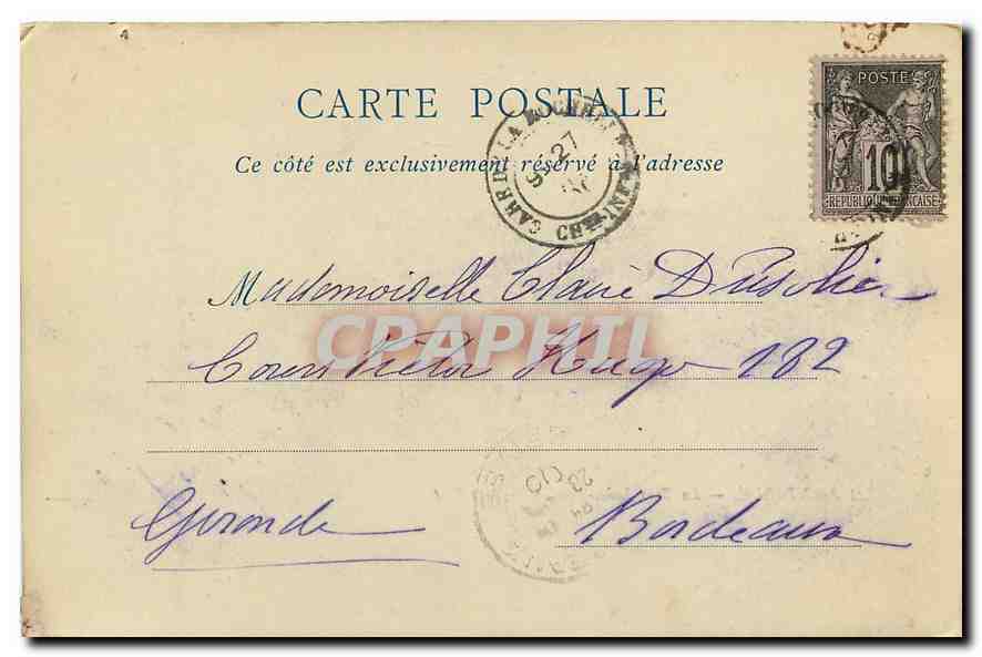 CPA La Rochelle La Tour Saint Nicolas  — Verso