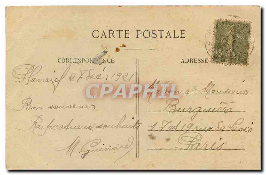 CPA Le Val Andre C du n Les Falaises de Chateau Tanguy  — Rückseite