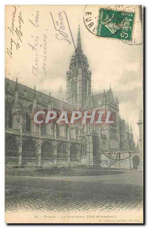 CPA Evreux La Cathedrale Cote Meridional 