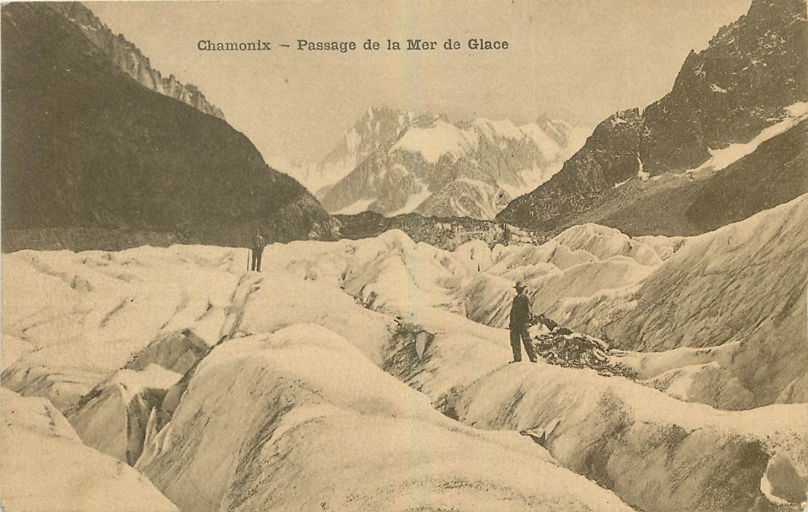 CPA Chamonix Passage de la Mer de Glace 