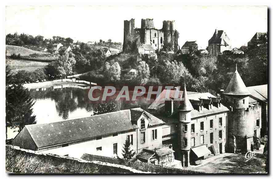 CPM Bourbon L'Archambault Le Chateau le Moulin et l'Etang 