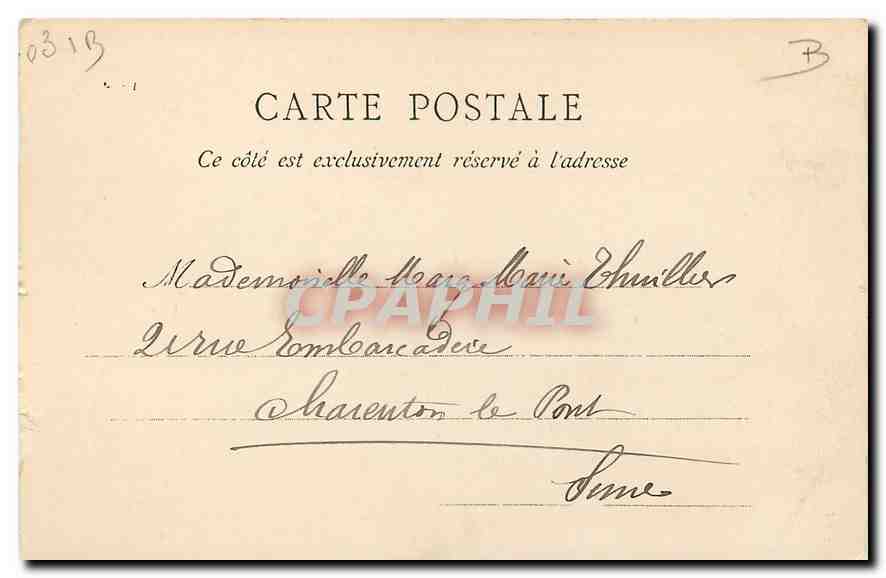 CPA Chateau de Bourbon Busset Vue sur le Parc  — Verso