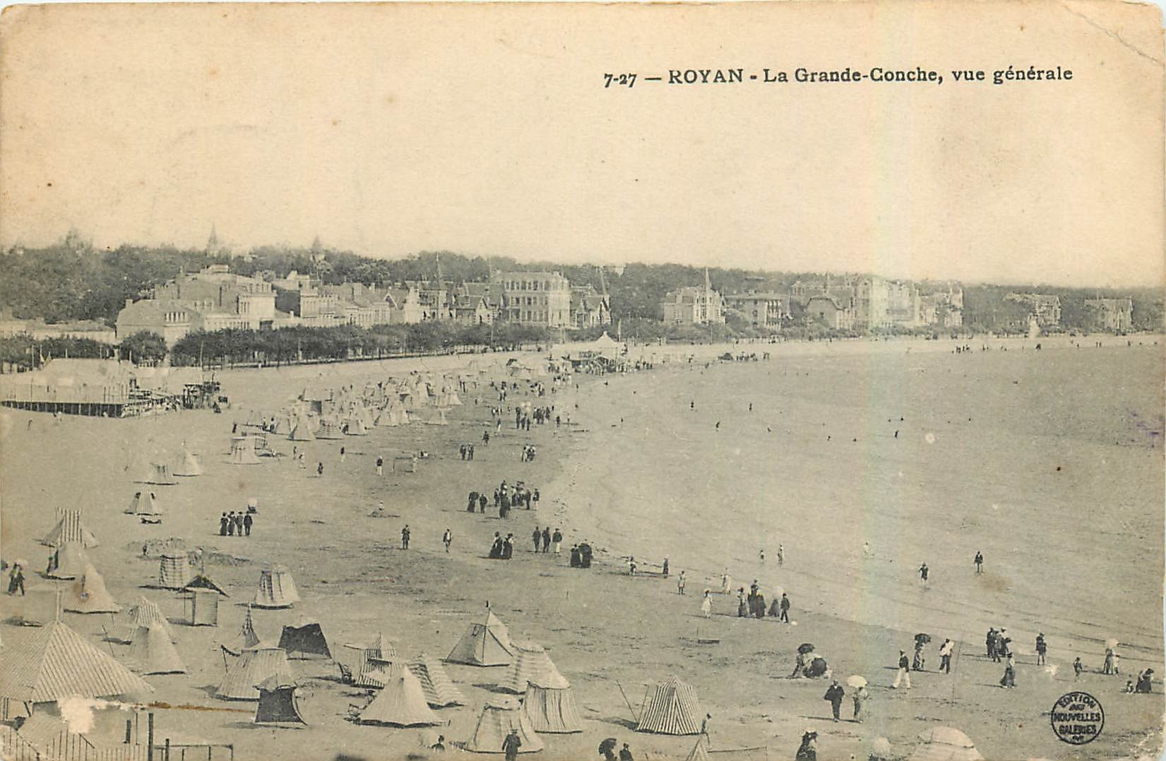 CPA Royan La Grande Conche vue generale 