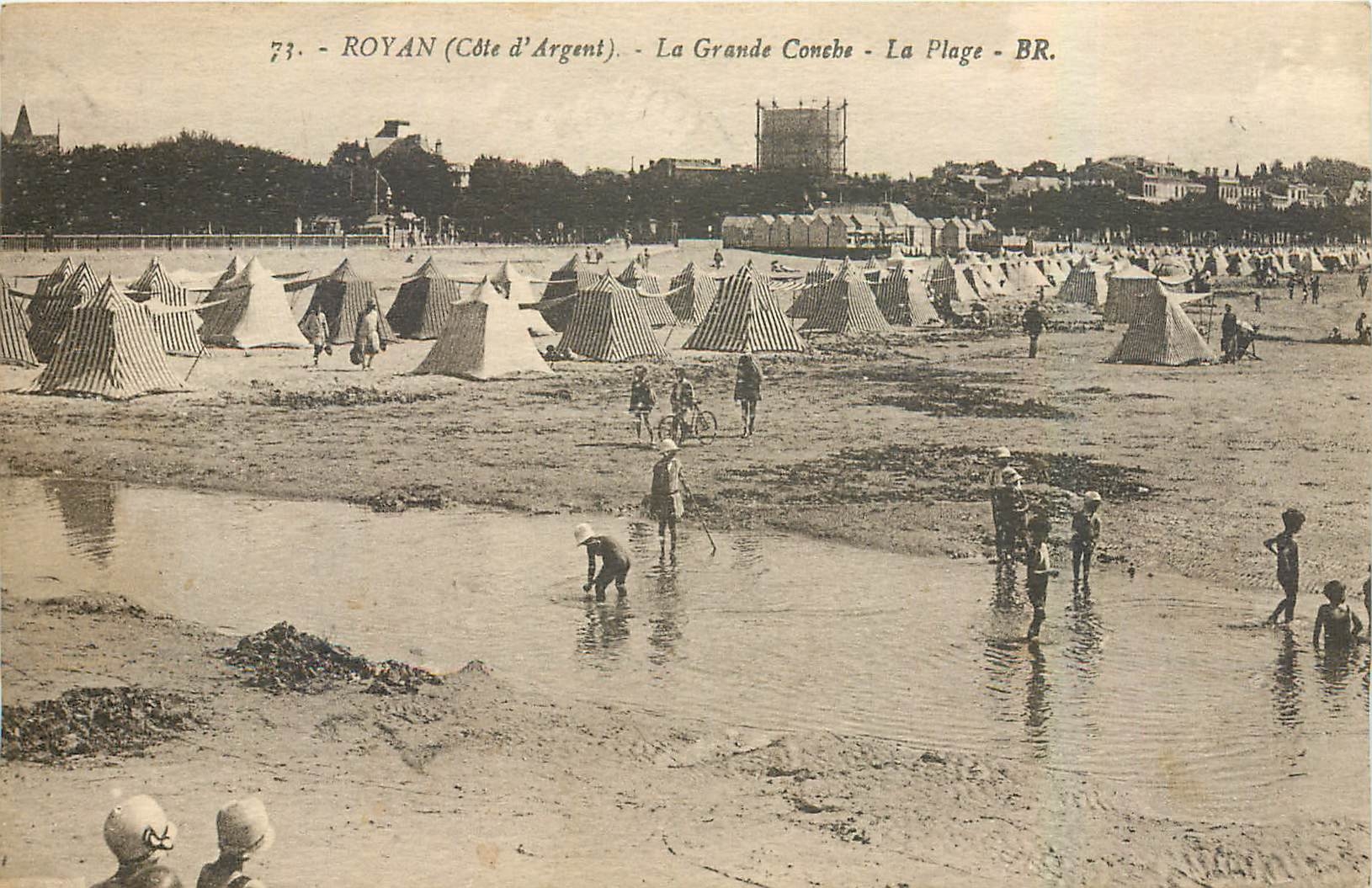 CPA Royan Cote d'Argent La Grande Conche la Plage 