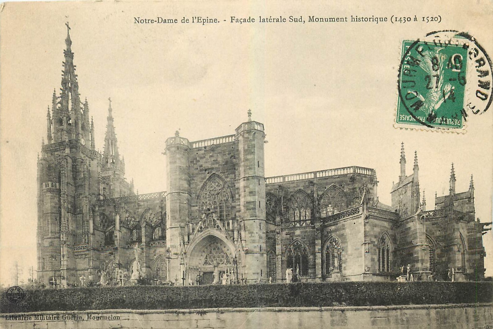 CPA Notre Dame de l'Epine Facade laterale Sud Monument historique 