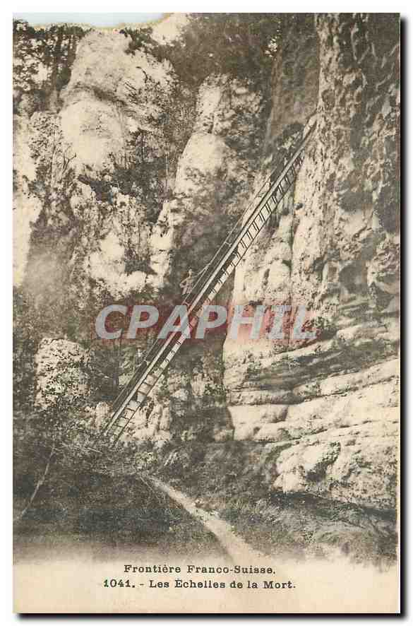 CPA Frontiere Franco-Suisse Les Echelles de la Mort 