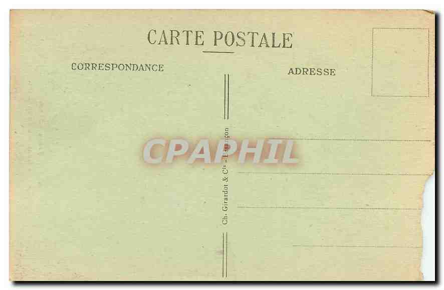 CPA Frontiere Franco-Suisse Les Echelles de la Mort  — Back