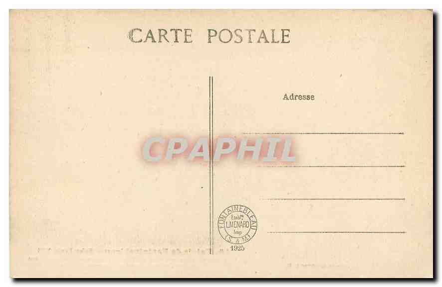 Palais de Fontainebleau — Salon Louis XIII — Collection Artistique L. M. — Verso