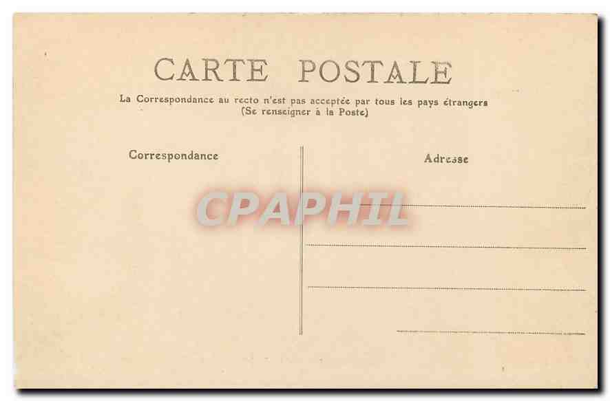 CPA L'Auvergne Puy de Dome Royat Jardin de l'Etablissement Thermal Pont de bois sur la Tiretaine  — Rückseite