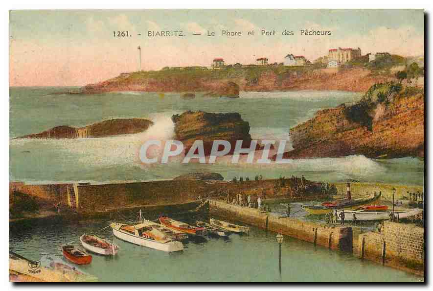 Biarritz — Le Phare et Port des Pêcheurs — Éditions L'abouche frères